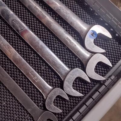 Snap-On Metric Open End/ Box End Wrench Set 23MM-30MM (#11a)