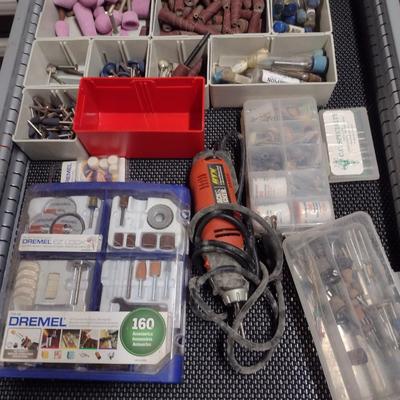 Dremel Style Cutting, Polishing, Grinding, Sanding Attachments with Black &Decker 3-Speed Rotary Hand Tool (#6)