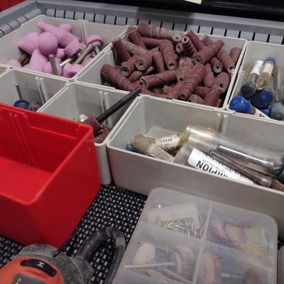 Dremel Style Cutting, Polishing, Grinding, Sanding Attachments with Black &Decker 3-Speed Rotary Hand Tool (#6)