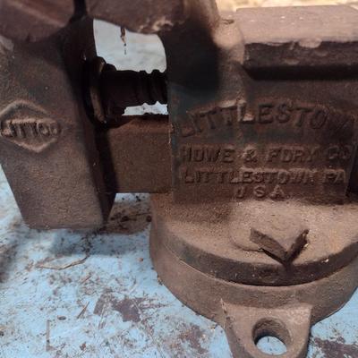 Vintge Cast Body Littco Anvil Body 3" Bench Vise