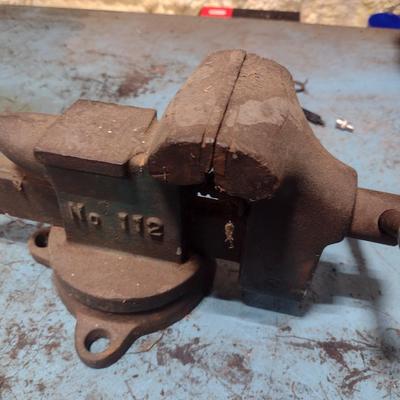 Vintge Cast Body Littco Anvil Body 3" Bench Vise
