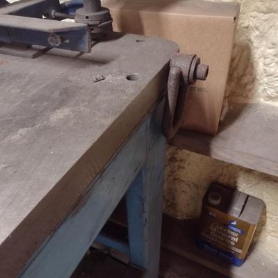 Steel Plate Industrial Worktable Rolling Castor (No Contents)