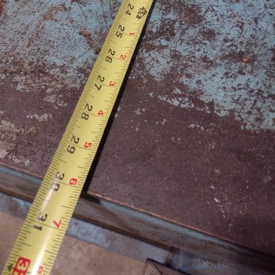 Steel Table Industrial Castor Roll Shop Table (No Contents)