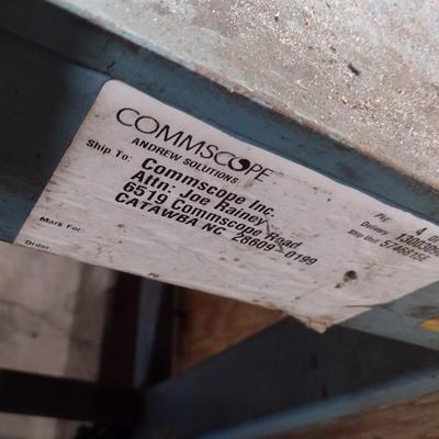 Steel Table Industrial Castor Roll Shop Table (No Contents)