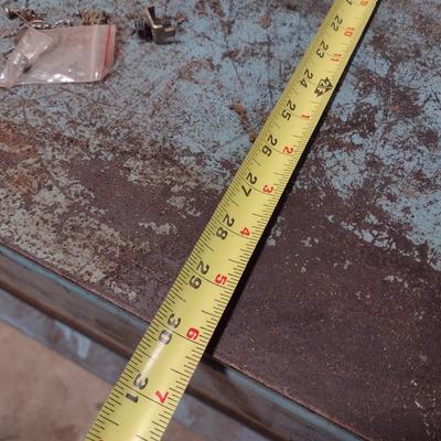 Steel Table Industrial Castor Roll Shop Table (No Contents)