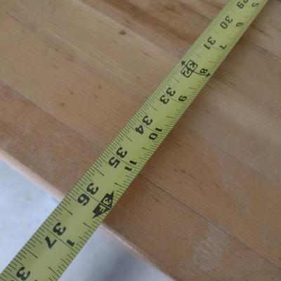 Steel Frame Work Table with Solid Wood Surface Heavy Duty Shop Table 42"