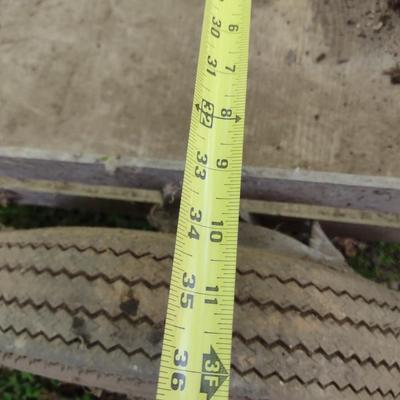 Antique Metal Frame Military Ammo Tow-Behind Two Wheel Wagon