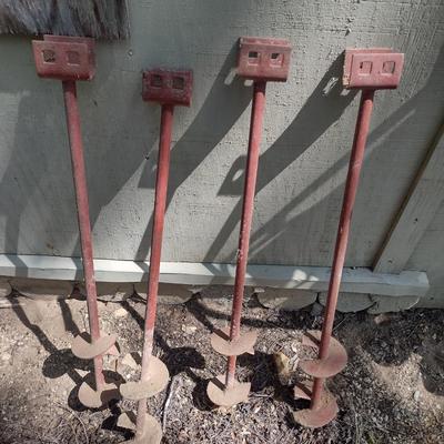 Set of Four Mobile Home or Shed Ground Stakes