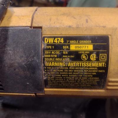 DeWalt Electric Power 7" Angle Grinder