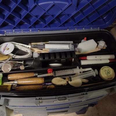 BenchTop Rolling Tool Box Stack with Contents (Choice B) (D)