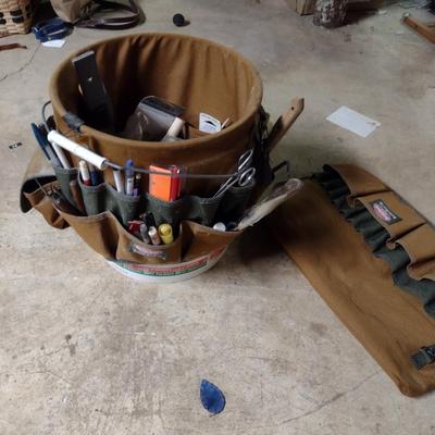 Two Bucket Tool Organizers with Contents (D)