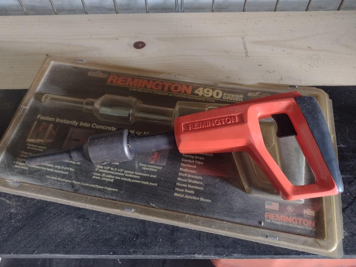 Powder Actuated Fastening Pin Hand Tool Remington 490