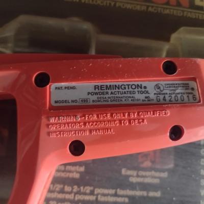 Powder Actuated Fastening Pin Hand Tool Remington 490