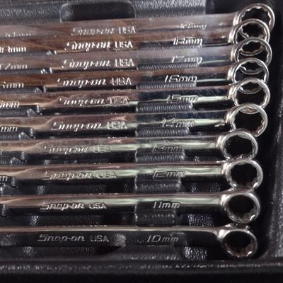 Snap-On 12-Pt Open End/Box End Wrench Set Metric (#21e)