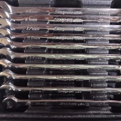 Snap-On 12-Pt Open End/Box End Wrench Set Metric (#21e)