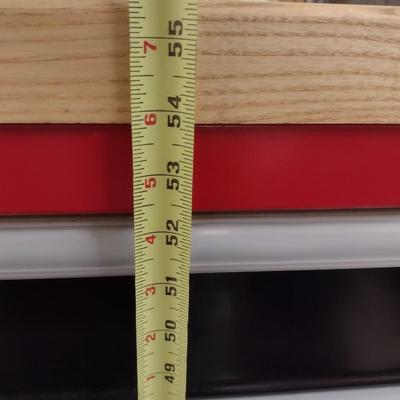 Lista Mechanic's Steel Tool Cabinet 26 Drawer with Wood Work Top and Heavy Duty Six-Ct Castors (No Contents)