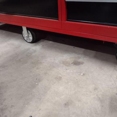 Lista Mechanic's Steel Tool Cabinet 26 Drawer with Wood Work Top and Heavy Duty Six-Ct Castors (No Contents)