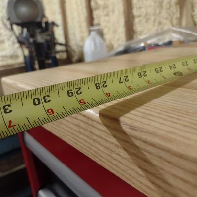 Lista Mechanic's Steel Tool Cabinet 26 Drawer with Wood Work Top and Heavy Duty Six-Ct Castors (No Contents)