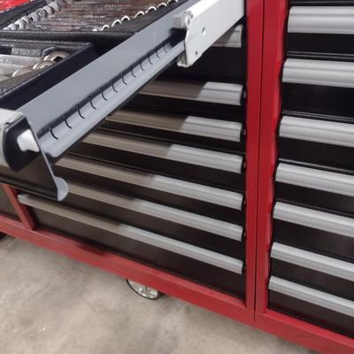 Lista Mechanic's Steel Tool Cabinet 26 Drawer with Wood Work Top and Heavy Duty Six-Ct Castors (No Contents)