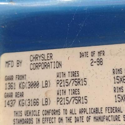 1998 Dodge Dakota V8 Magnum Pickup Truck Starts and Drives Recently Driven