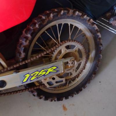 Vintage 1995 Honda CR-125 Dirt Bike Motorcycle