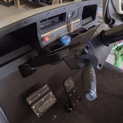 Electric Street Legal EZ-Go Golf Cart with Canopy, LED Headlights, and Rear Seats