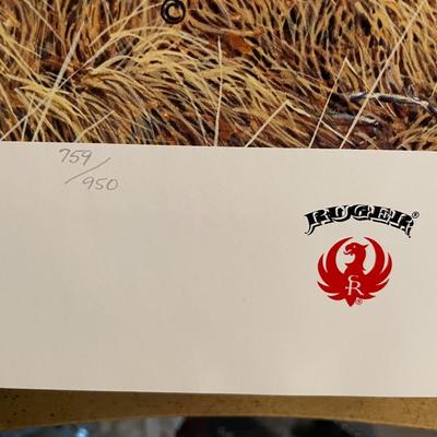 Curious Trio Lithograph by Lee Cable Artist Signed 759/950 18" x 24" Unframed Shipped in a Tube.