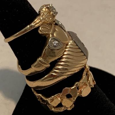 14k Yellow Gold Estate Ring Lot 21 grams