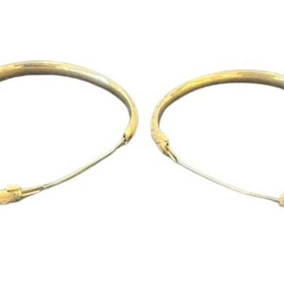 Stamped 14K Gold Bangle Bracelets [12.20g]