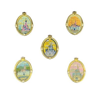 WDW Window Castle Theme Park Pin Set