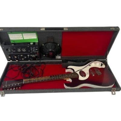 1960s Silvertone Model 1457 Amp-in-Case Electric Guitar