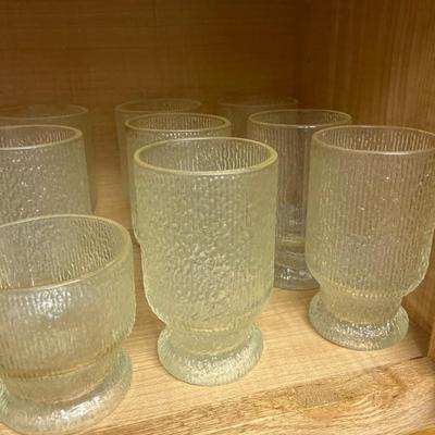 K5- Indiana Clear glasses & bowl