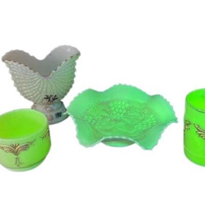 Vintage Custard Glass Assortment