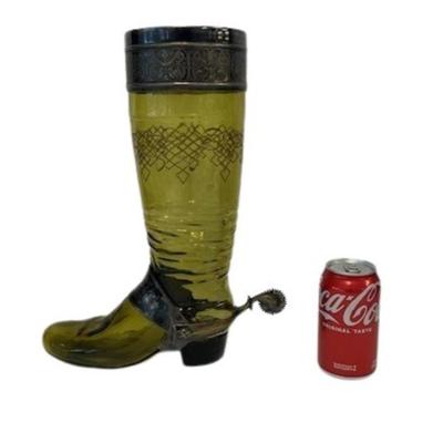 Glass Boot Stein