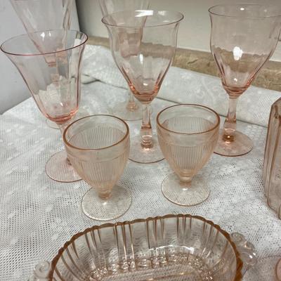 K16- Pink Depression Glass