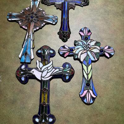 Stained Glass cross Lot