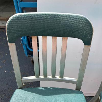 Vintage Set Of 3 - Mid-Century Good Form Industrial Aluminum Chairs