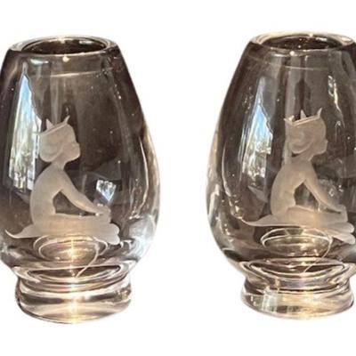 Pair of Kosta Boda Bud Vases