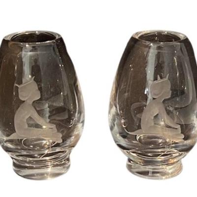 Pair of Kosta Boda Bud Vases