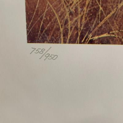 The Survivors Lithograph by Larry Wolfe Artist Signed 758/950 18" x 24" Unframed Shipped in a Tube.