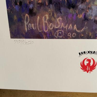 Desert Rangers Lithograph by Paul Bosman Artist Signed 759/950 18" x 24" Unframed Shipped in a Tube.