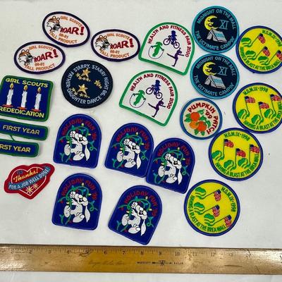 Girl Scouts GSUSA Activity patches lot - camping, overnights, Nut Sales, Rededication, etc