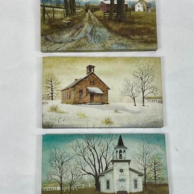 Lot of 3 Unframed Lithographs