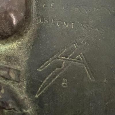 Signed Marat Bronze Medallion
