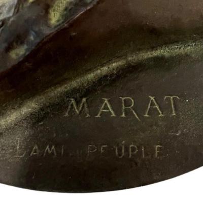 Signed Marat Bronze Medallion