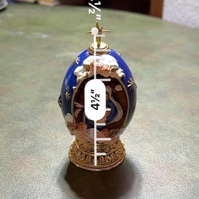 Faberge nativity small egg