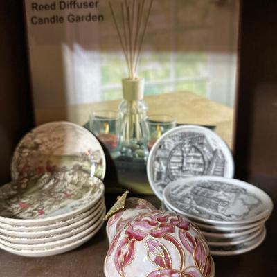 Johnson brothers coasters , scenes of Heidelberg, reed diffuser