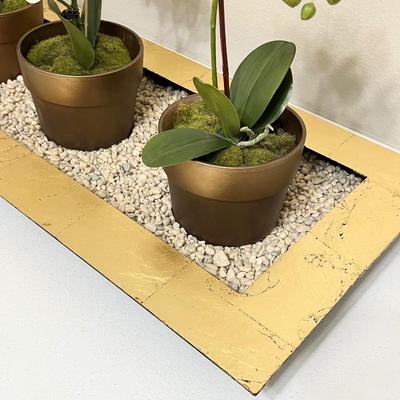 Metal Tray Table Decor Center Piece