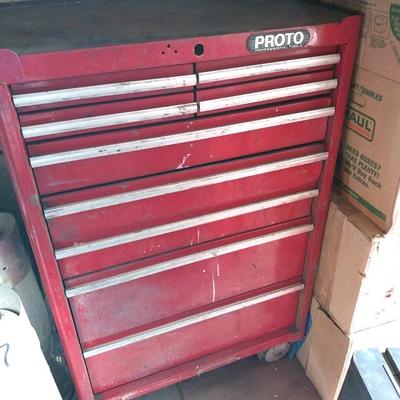 TWO PIECE PROTO TOOLBOX ON CASTORS
