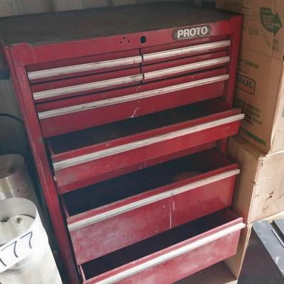 TWO PIECE PROTO TOOLBOX ON CASTORS